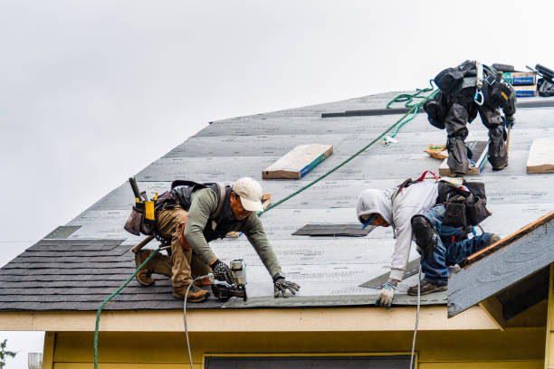 Professional Roofing technician working in Bloomingdale, IL